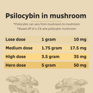 shroom dosage, shroom capsules