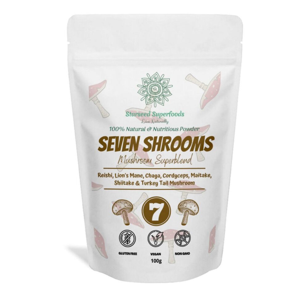 Seven Shrooms Medicinal Mushroom Blend 100g